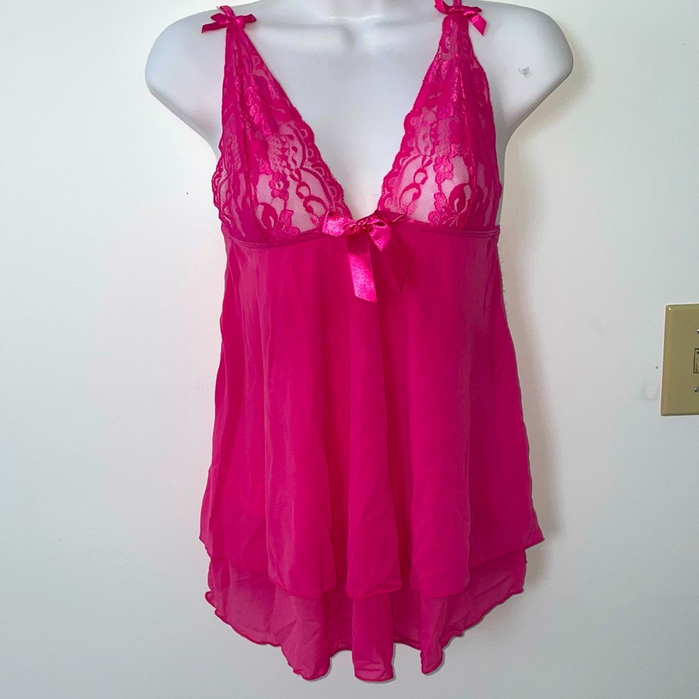 Dreamgirl Pink Babydoll Lingerie Slip